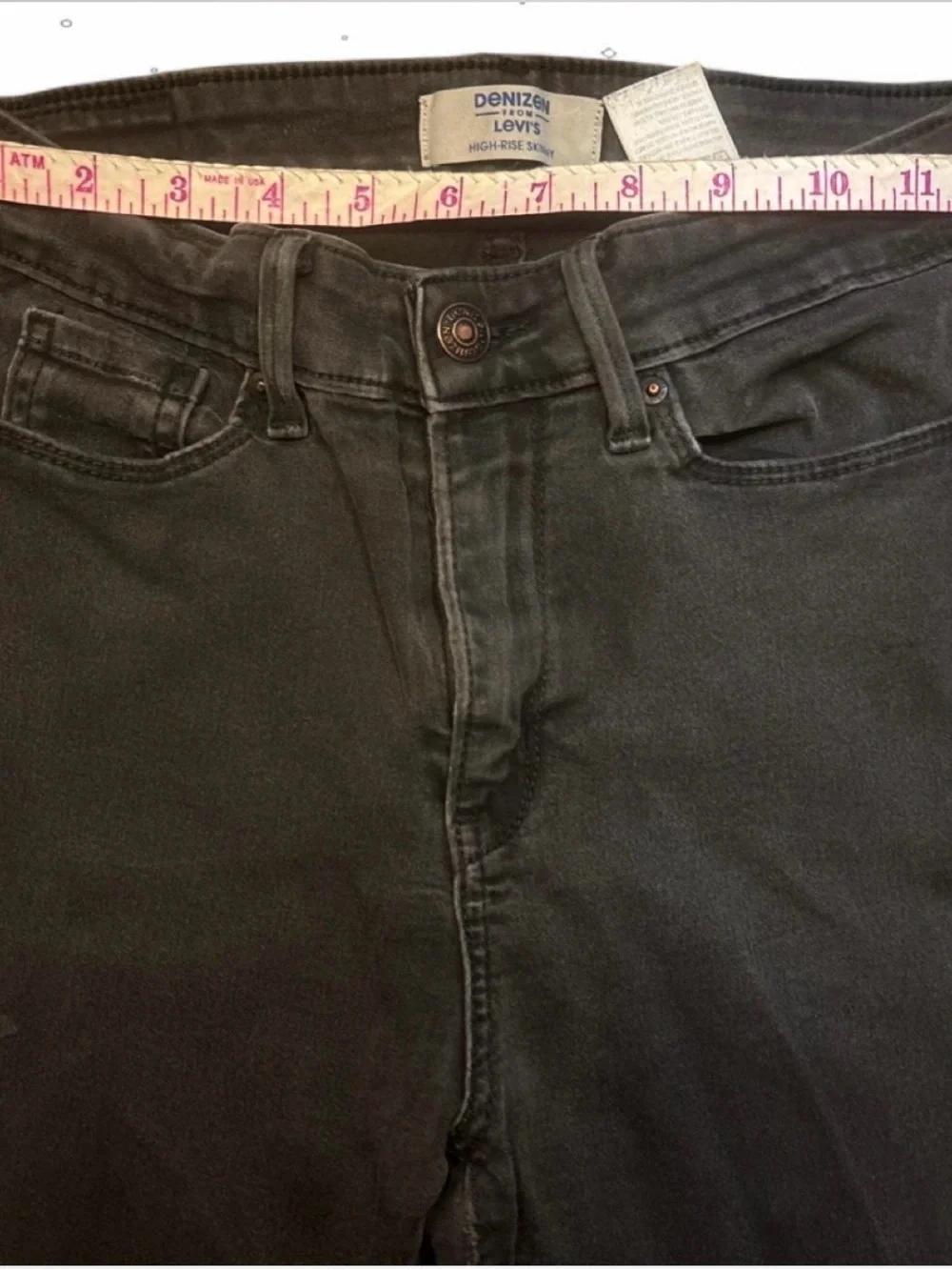 Denizen from Levi's High-Rise Skinny Jeans - Black 2M